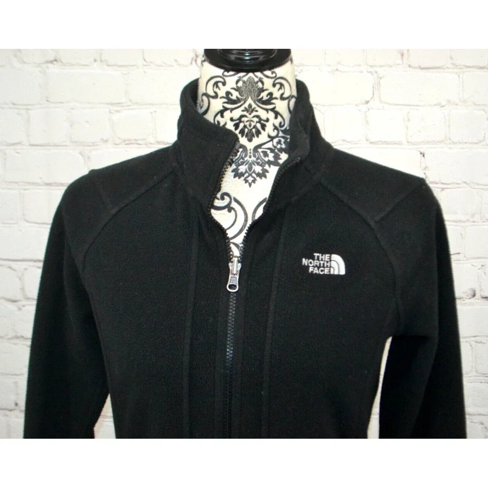 THE NORTH FACE Women's Full Zip Glacier Polartec Fleece Jacket SIZE SMALL‎ Black